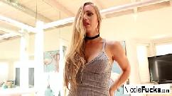 Hot nicole aniston strokes and sucks a big dick to completion